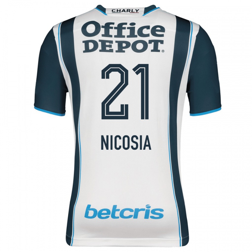 Dětské Nina Nicosia #21 Námořnictvo Domů Hráčské Dresy 2023/24 Dres