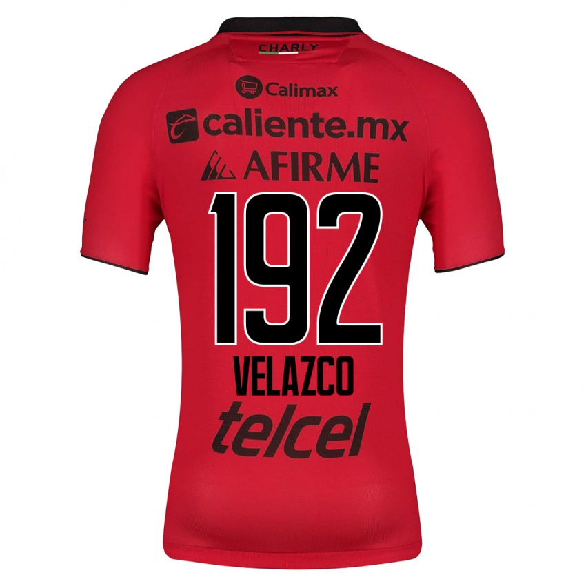 Dětské Emiliano Velazco #192 Červené Domů Hráčské Dresy 2023/24 Dres