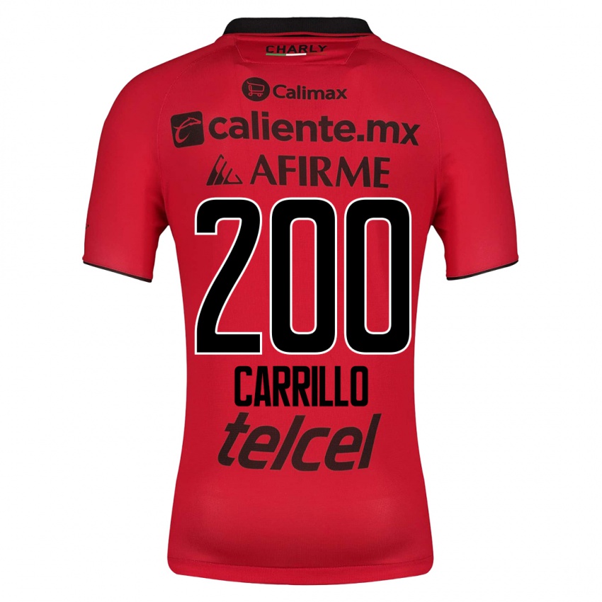 Dětské Manuel Carrillo #200 Červené Domů Hráčské Dresy 2023/24 Dres