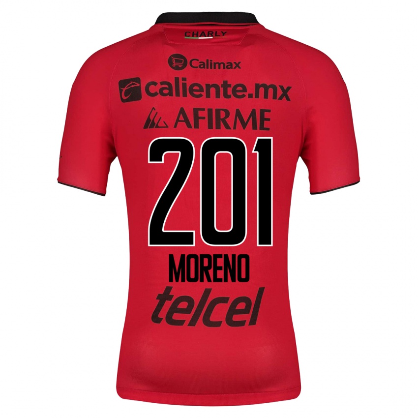 Dětské Jesús Moreno #201 Červené Domů Hráčské Dresy 2023/24 Dres