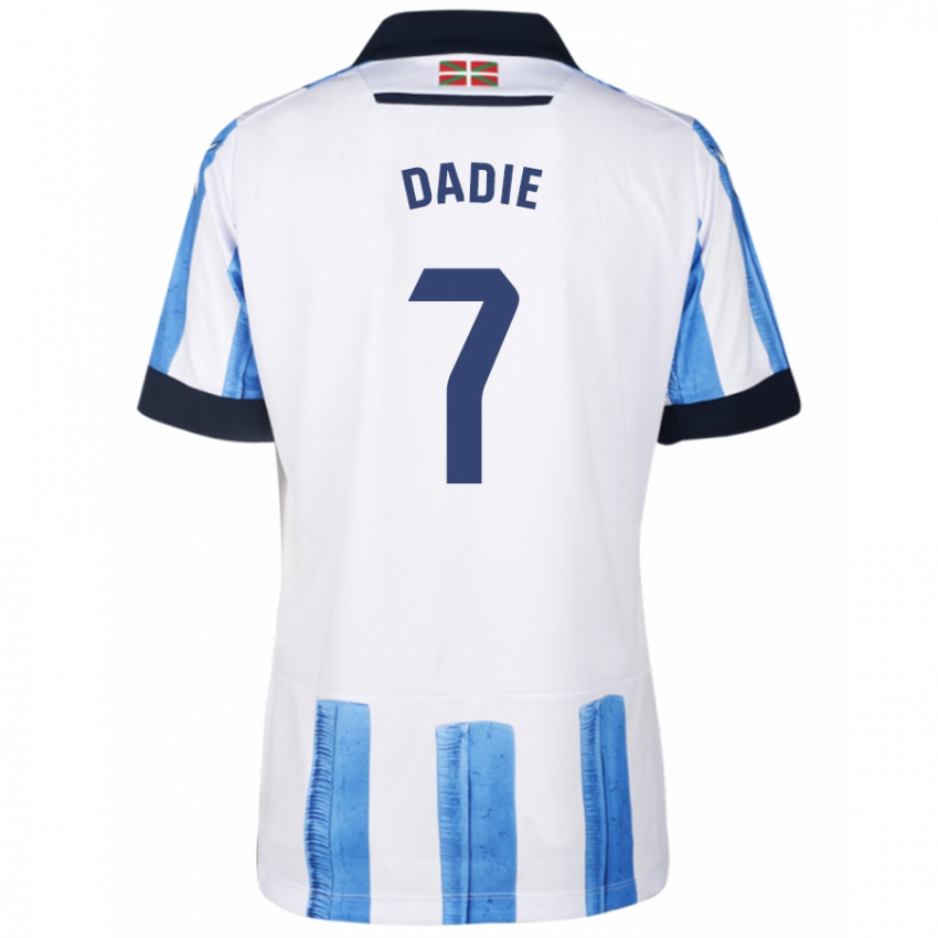 Dětské Alberto Dadie #7 Modrá Bílá Domů Hráčské Dresy 2023/24 Dres