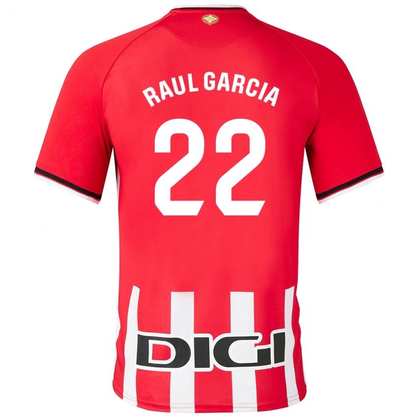 Dětské Raúl García #22 Červené Domů Hráčské Dresy 2023/24 Dres