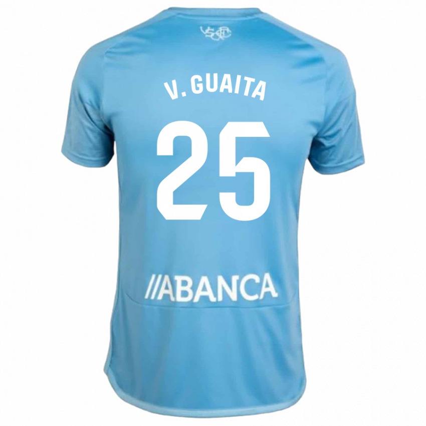 Dětské Vicente Guaita #25 Modrý Domů Hráčské Dresy 2023/24 Dres