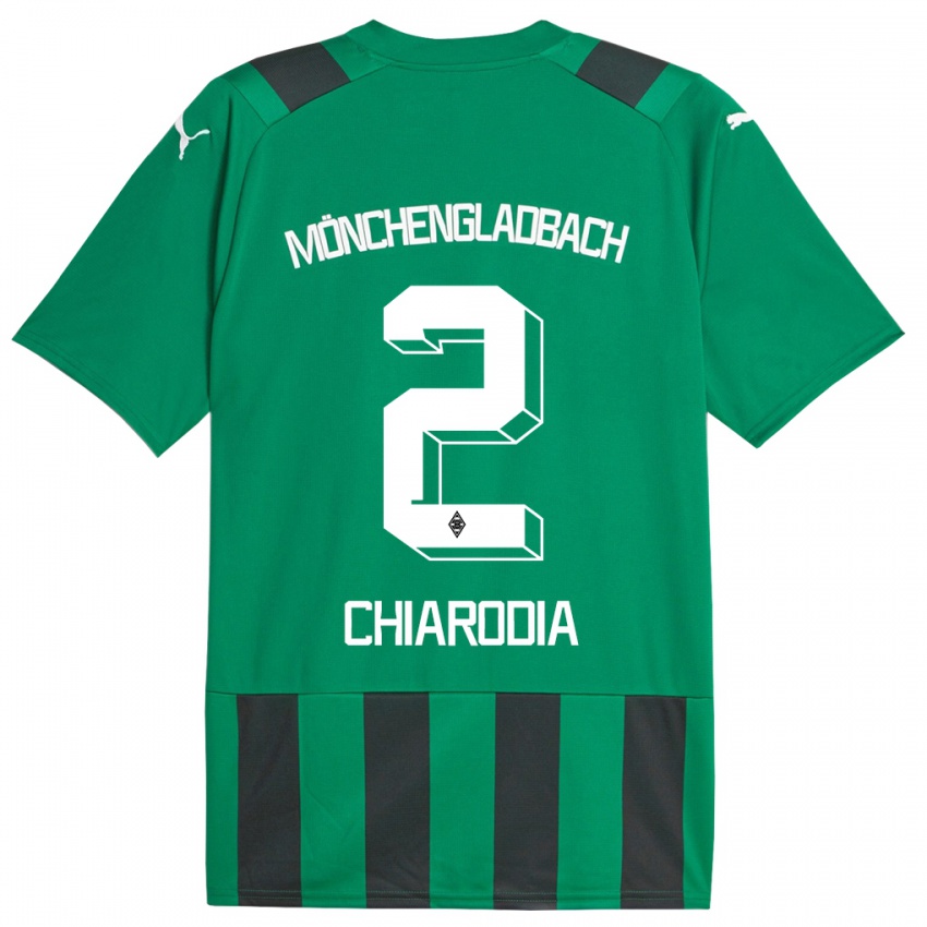 Dětské Fabio Chiarodia #2 Černá Zelená Daleko Hráčské Dresy 2023/24 Dres