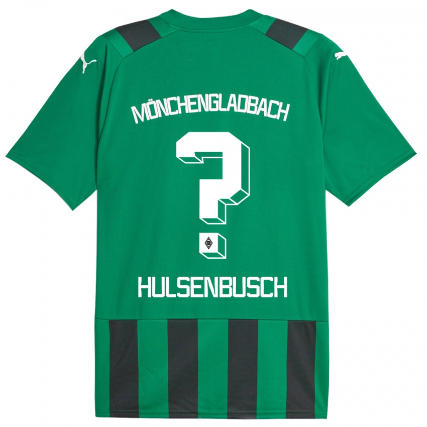 Dětské Daniel Hülsenbusch #0 Černá Zelená Daleko Hráčské Dresy 2023/24 Dres