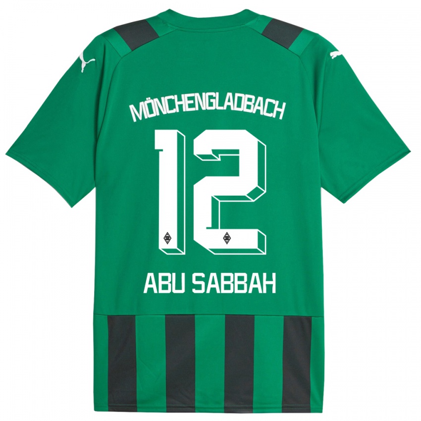 Dětské Sarah Abu Sabbah #12 Černá Zelená Daleko Hráčské Dresy 2023/24 Dres