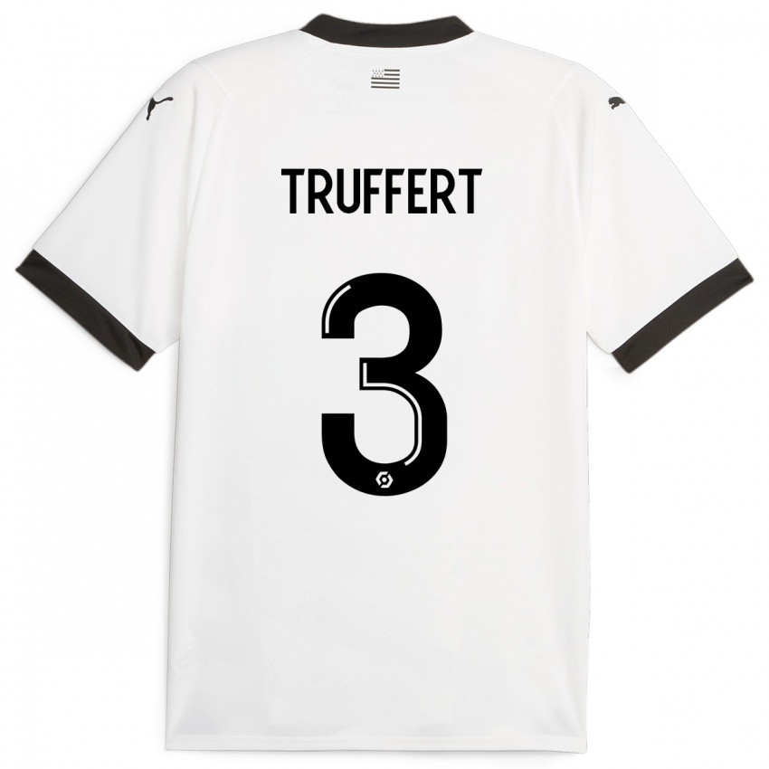Dětské Adrien Truffert #3 Bílý Daleko Hráčské Dresy 2023/24 Dres