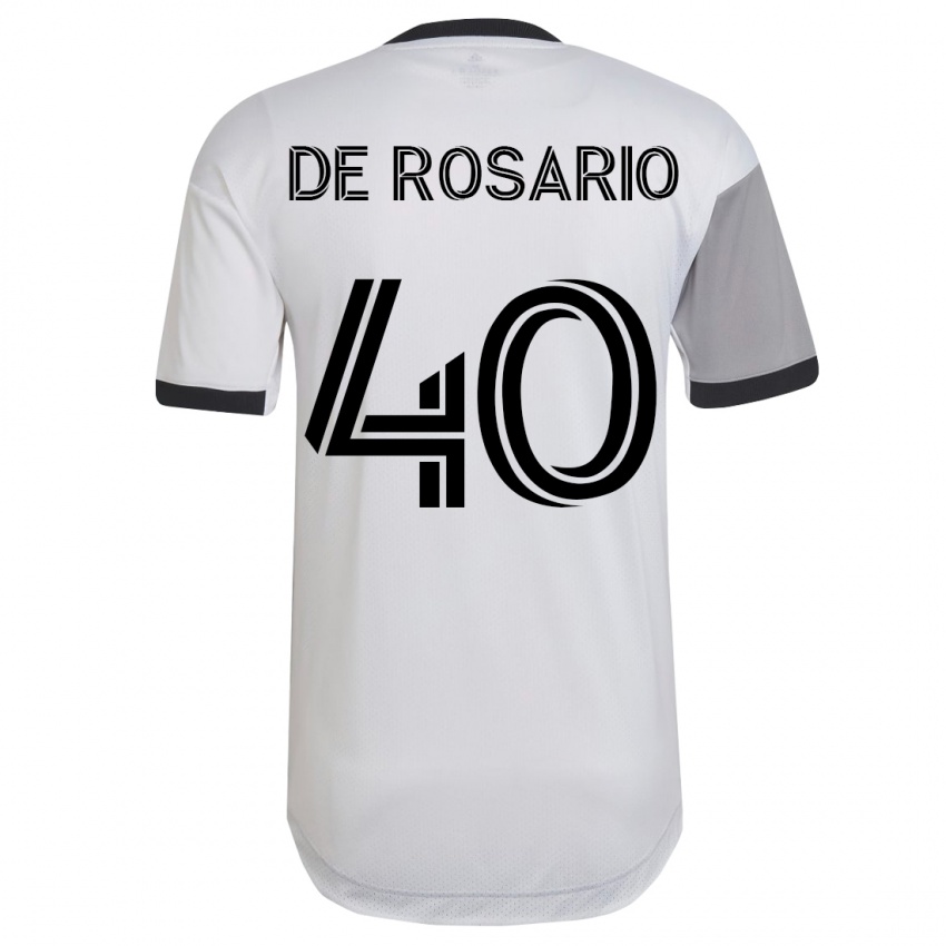 Dětské Adisa De Rosario #40 Bílý Daleko Hráčské Dresy 2023/24 Dres
