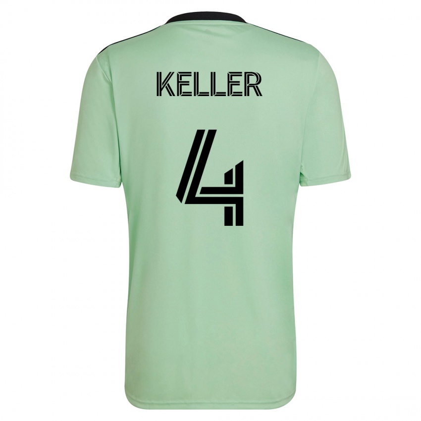 Dětské Kipp Keller #4 Světle Zelená Daleko Hráčské Dresy 2023/24 Dres