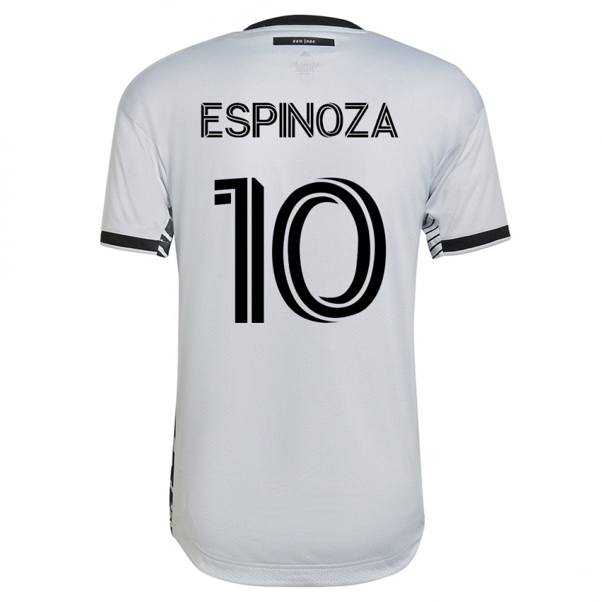 Dětské Cristian Espinoza #10 Bílý Daleko Hráčské Dresy 2023/24 Dres