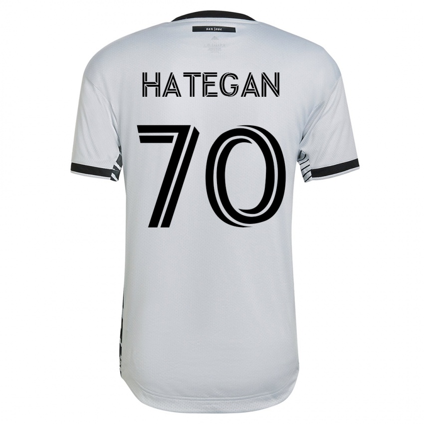 Dětské Roberto Hategan #70 Bílý Daleko Hráčské Dresy 2023/24 Dres
