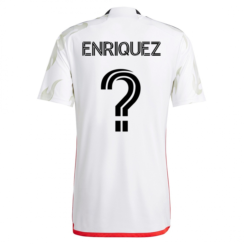 Dětské Fabian Enriquez #0 Bílý Daleko Hráčské Dresy 2023/24 Dres
