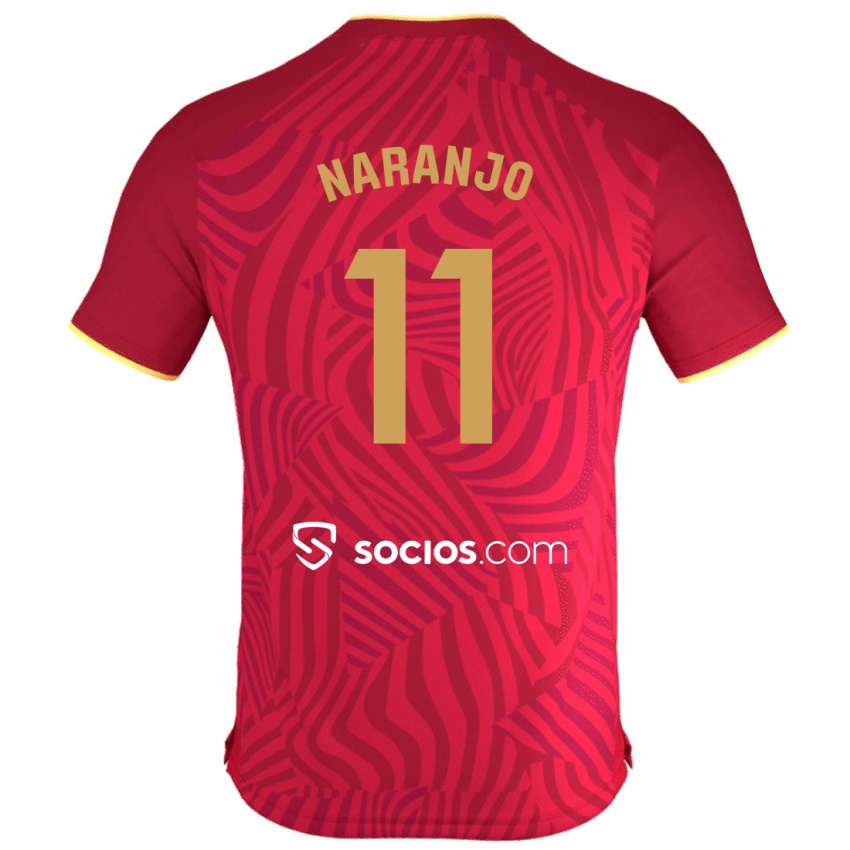 Dětské Mario Naranjo #11 Červené Daleko Hráčské Dresy 2023/24 Dres