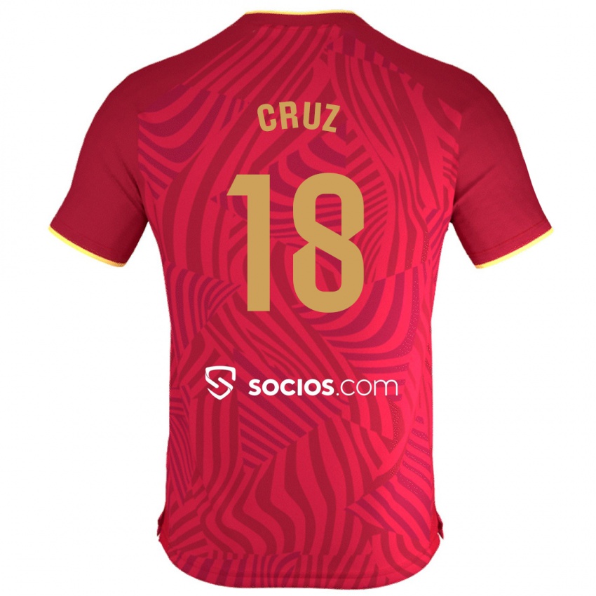Dětské Jesús Cruz #18 Červené Daleko Hráčské Dresy 2023/24 Dres