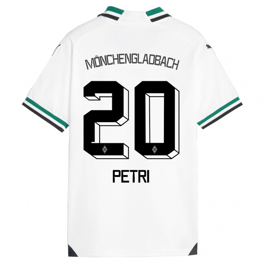 Pánské Paula Petri #20 Bílá Zelená Domů Hráčské Dresy 2023/24 Dres