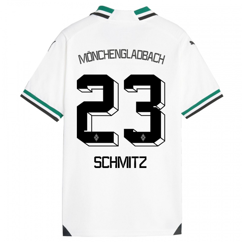 Pánské Sarah Schmitz #23 Bílá Zelená Domů Hráčské Dresy 2023/24 Dres