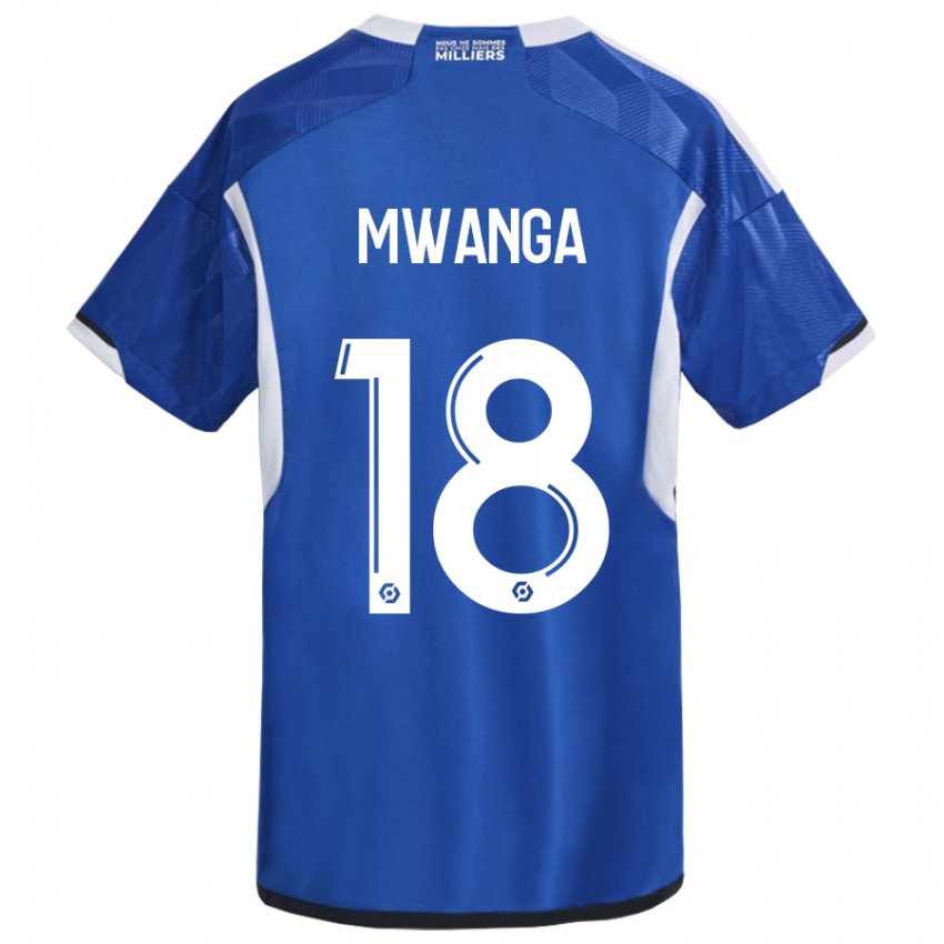 Pánské Junior Mwanga #18 Modrý Domů Hráčské Dresy 2023/24 Dres