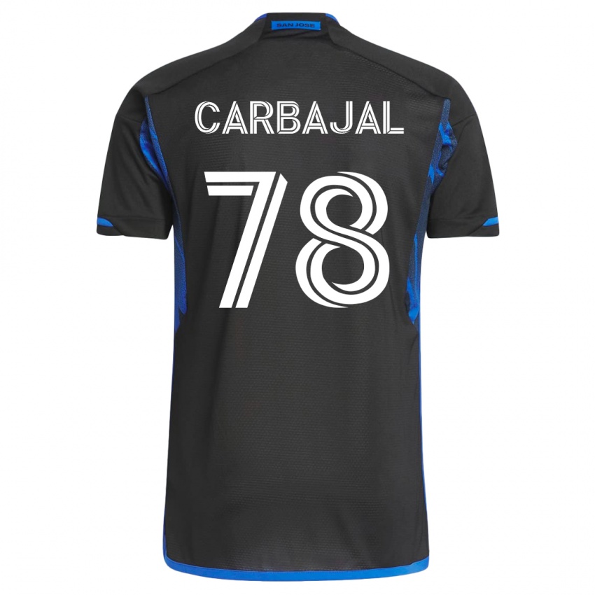 Pánské Sebastian Carbajal #78 Modrá, Černá Domů Hráčské Dresy 2023/24 Dres
