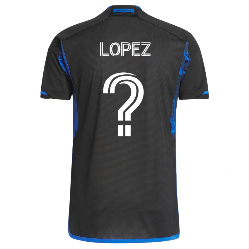 Pánské Mateo Lopez #0 Modrá, Černá Domů Hráčské Dresy 2023/24 Dres