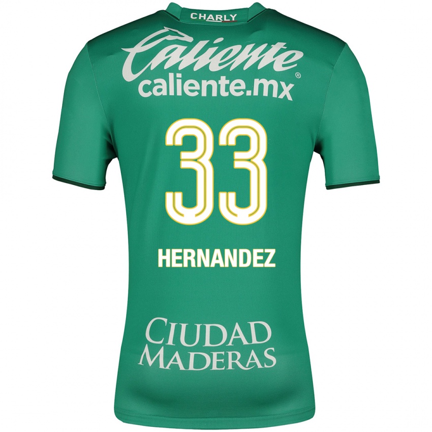 Pánské Pedro Hernández #33 Zelená Domů Hráčské Dresy 2023/24 Dres