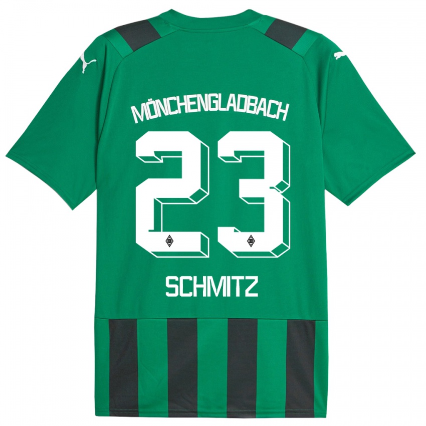 Pánské Sarah Schmitz #23 Černá Zelená Daleko Hráčské Dresy 2023/24 Dres