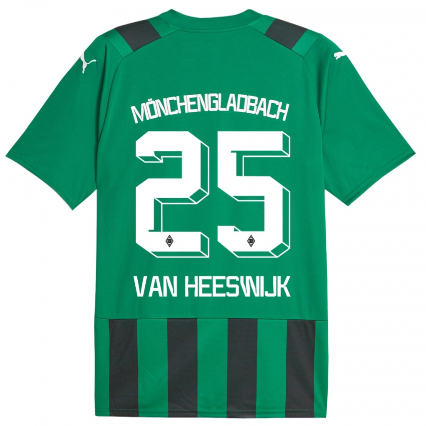 Pánské Amber Van Heeswijk #25 Černá Zelená Daleko Hráčské Dresy 2023/24 Dres