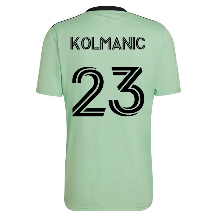 Pánské Zan Kolmanic #23 Světle Zelená Daleko Hráčské Dresy 2023/24 Dres