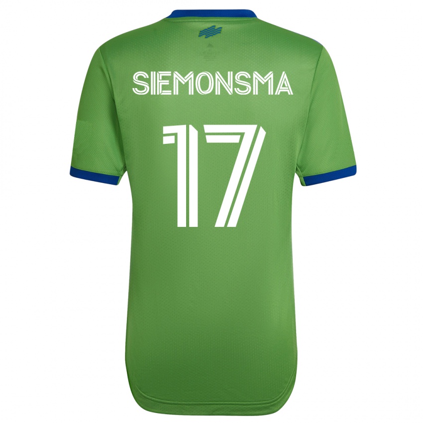 Dámské Sianna Siemonsma #17 Zelená Domů Hráčské Dresy 2023/24 Dres