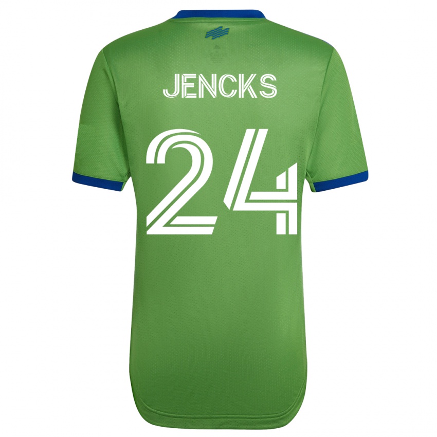 Dámské India Jencks #24 Zelená Domů Hráčské Dresy 2023/24 Dres