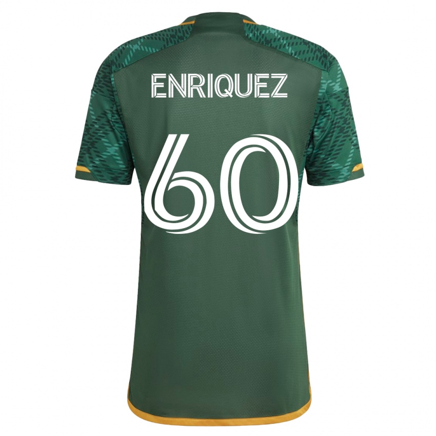 Dámské Victor Enriquez #60 Zelená Domů Hráčské Dresy 2023/24 Dres