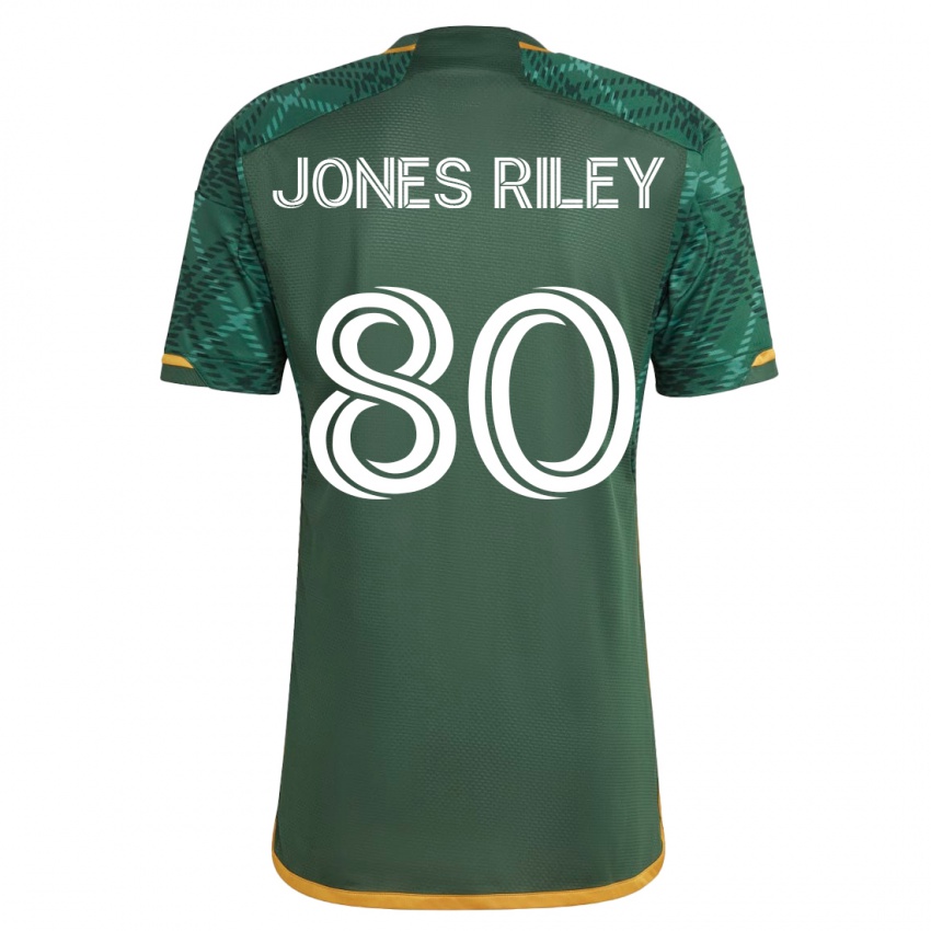 Dámské Jaden Jones-Riley #80 Zelená Domů Hráčské Dresy 2023/24 Dres