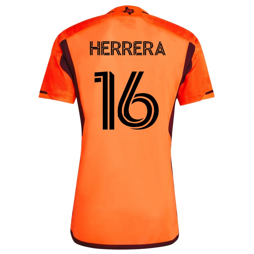 Dámské Hector Herrera #16 Oranžový Domů Hráčské Dresy 2023/24 Dres