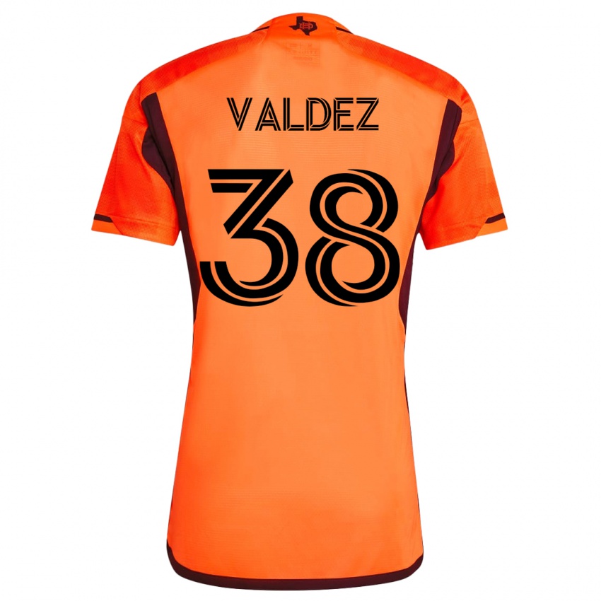 Dámské Xavier Valdez #38 Oranžový Domů Hráčské Dresy 2023/24 Dres