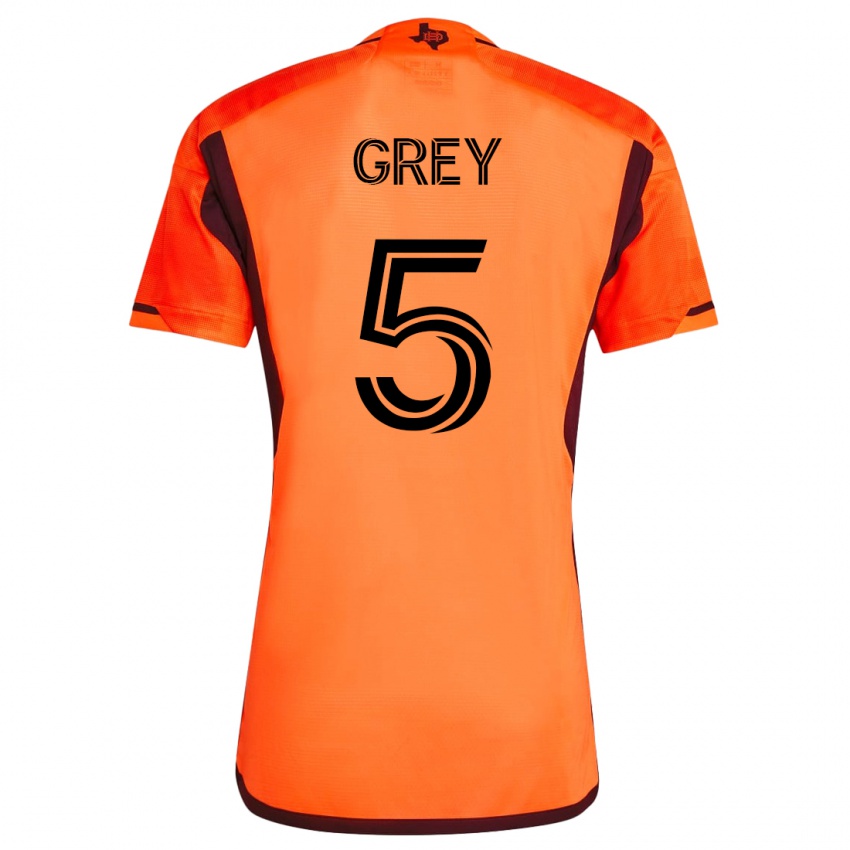 Dámské Omar Grey #5 Oranžový Domů Hráčské Dresy 2023/24 Dres