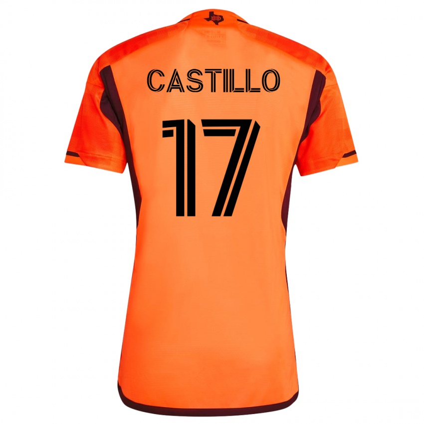 Dámské Joyner Castillo #17 Oranžový Domů Hráčské Dresy 2023/24 Dres