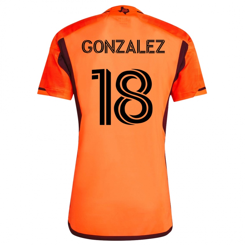Dámské Diego Gonzalez #18 Oranžový Domů Hráčské Dresy 2023/24 Dres