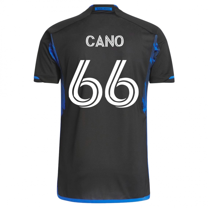 Dámské Alejandro Cano #66 Modrá, Černá Domů Hráčské Dresy 2023/24 Dres