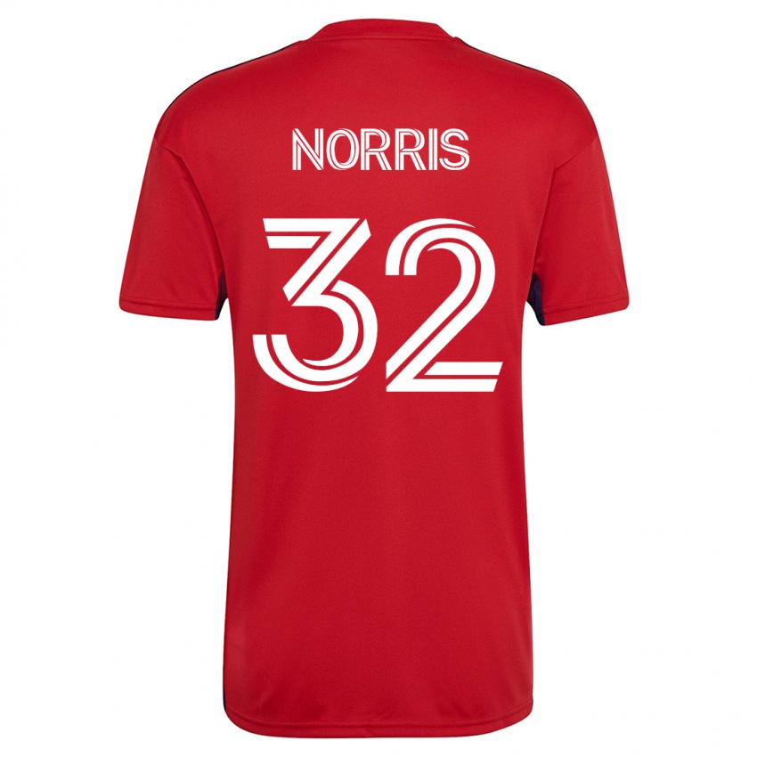Dámské Nolan Norris #32 Červené Domů Hráčské Dresy 2023/24 Dres