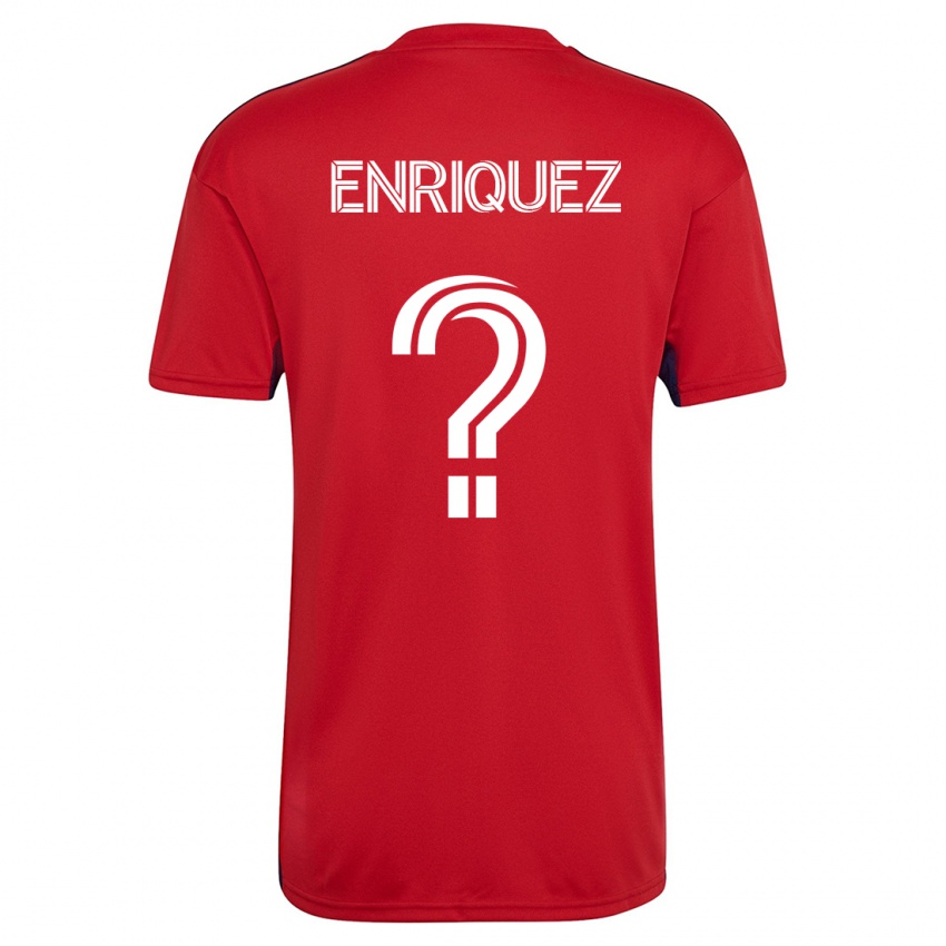 Dámské Fabian Enriquez #0 Červené Domů Hráčské Dresy 2023/24 Dres