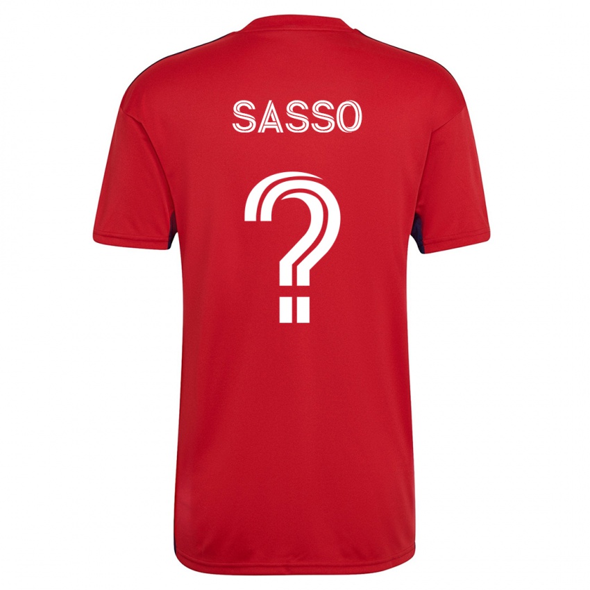 Dámské Gino Sasso #0 Červené Domů Hráčské Dresy 2023/24 Dres