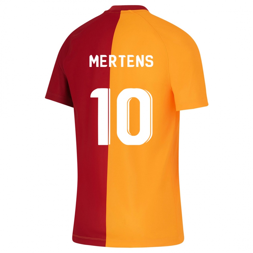 Dámské Dries Mertens #10 Oranžový Domů Hráčské Dresy 2023/24 Dres