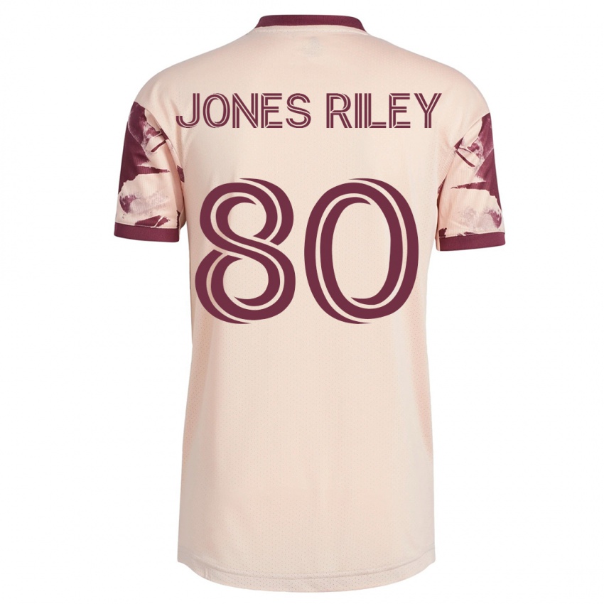 Dámské Jaden Jones-Riley #80 Špinavě Bílá Daleko Hráčské Dresy 2023/24 Dres