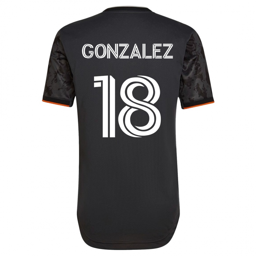 Dámské Diego Gonzalez #18 Černá Daleko Hráčské Dresy 2023/24 Dres