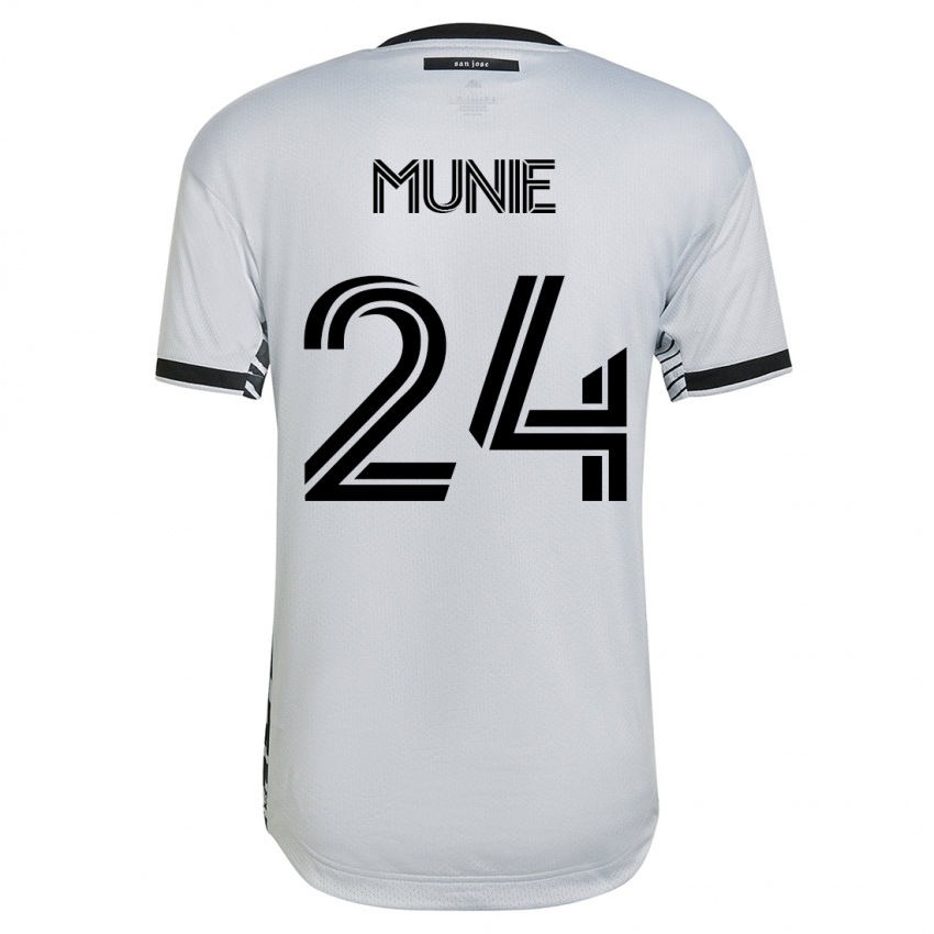 Dámské Daniel Munie #24 Bílý Daleko Hráčské Dresy 2023/24 Dres