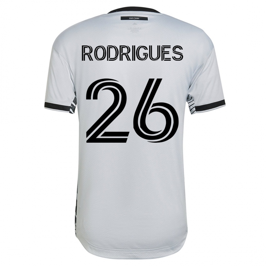 Dámské Rodrigues #26 Bílý Daleko Hráčské Dresy 2023/24 Dres
