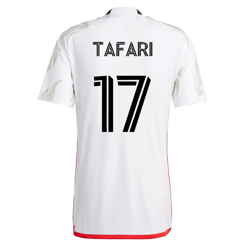 Dámské Nkosi Tafari #17 Bílý Daleko Hráčské Dresy 2023/24 Dres