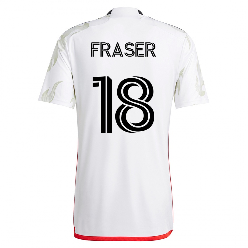 Dámské Liam Fraser #18 Bílý Daleko Hráčské Dresy 2023/24 Dres