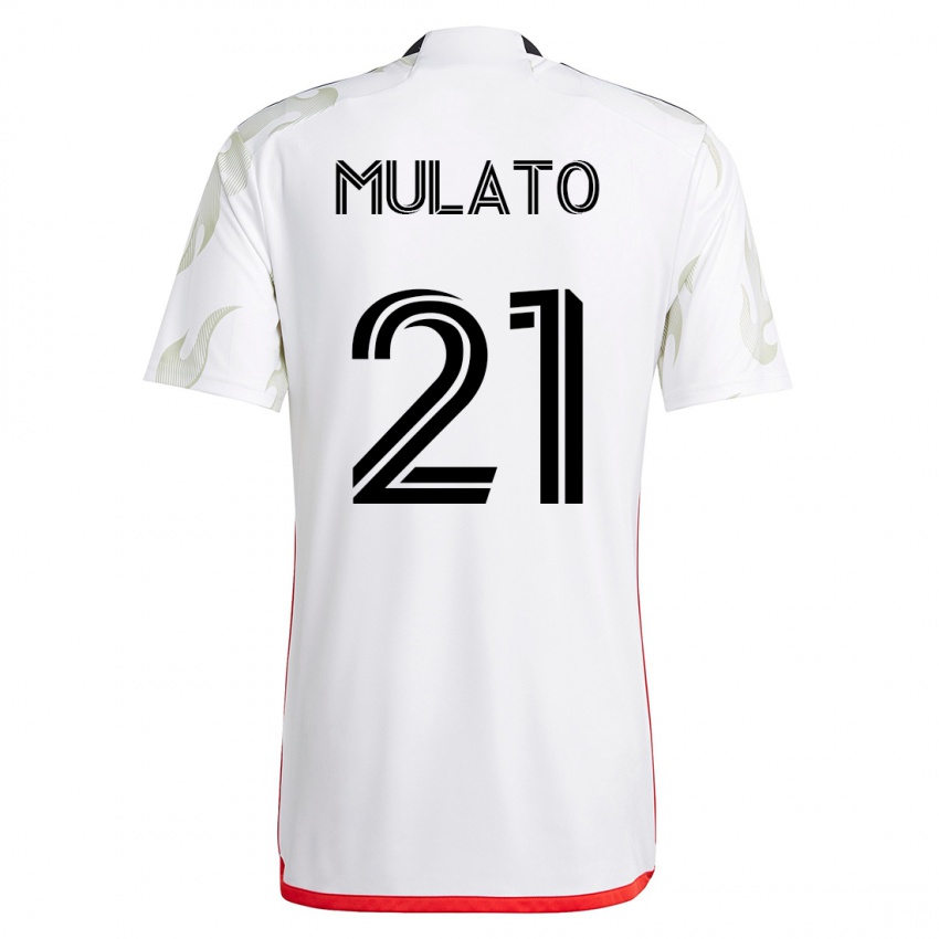Dámské José Mulato #21 Bílý Daleko Hráčské Dresy 2023/24 Dres