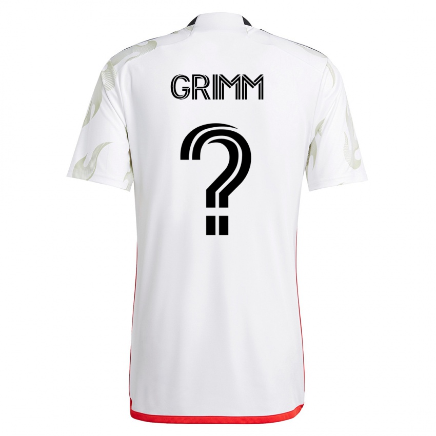 Dámské Mason Grimm #0 Bílý Daleko Hráčské Dresy 2023/24 Dres