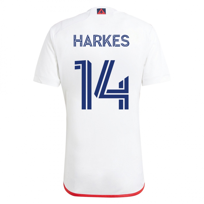 Dámské Ian Harkes #14 Bílá Červená Daleko Hráčské Dresy 2023/24 Dres